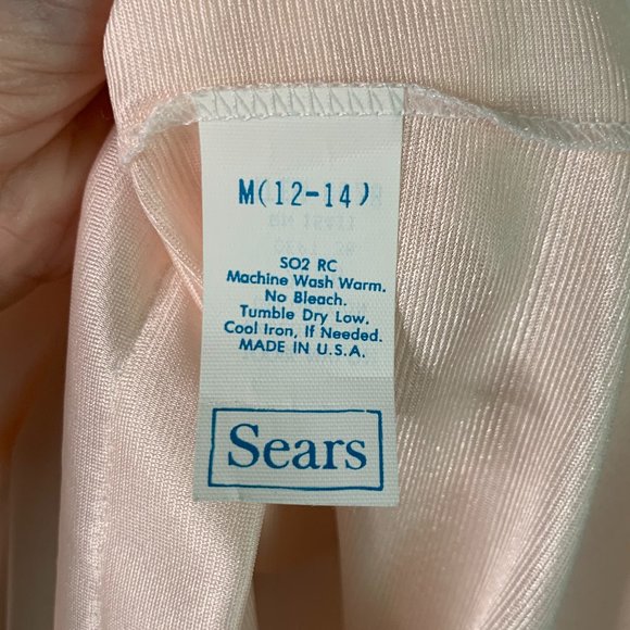 NWT‎ Vintage Shadowline Night Shirt Long-Sleeve with Floral Embroidered Neckline - Picture 7 of 10